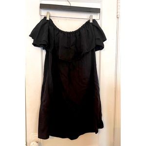 Black Zara off the shoulder dress